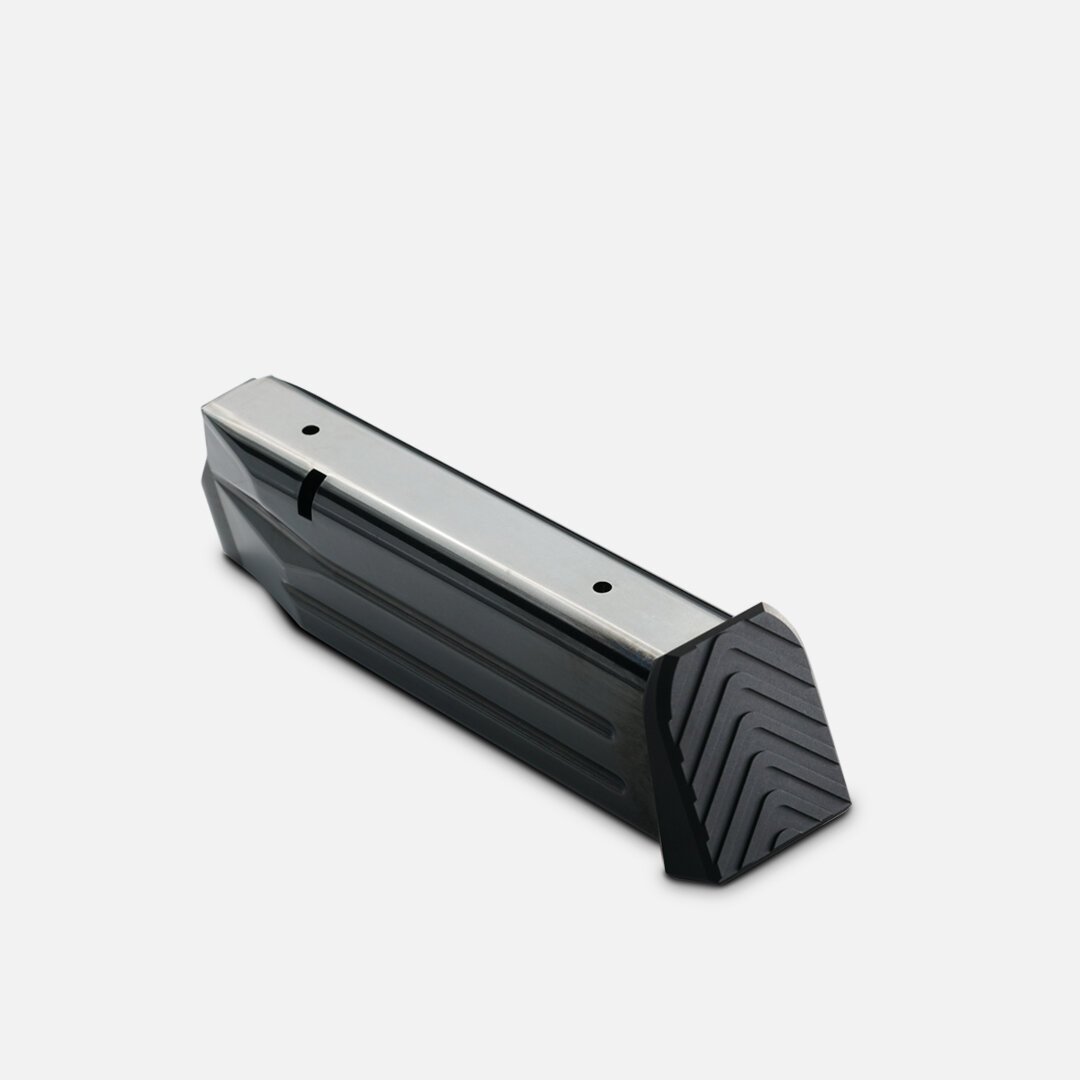 SAS II magazine  >  40S&W  >  18rd  >  126mm  >  Black  >  Black aluminum basepad