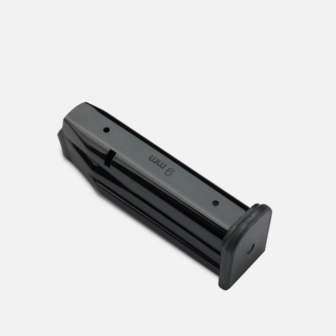 SAS II magazine  >  9mm  >  16rd  >  110mm  >  Black  >  Polymer basepad